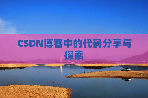 CSDN博客中的代码分享与探索